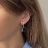 IMG_7612 копия 1 Серебряные геометрические серьги с вишневым янтарем